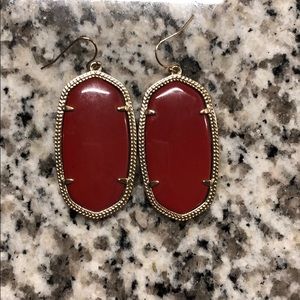 Kendra Scott red Danielle earrings